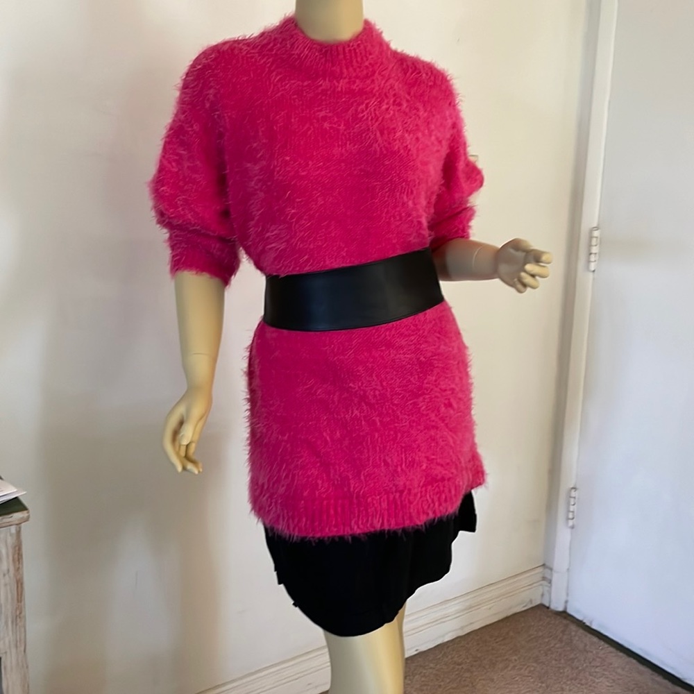 Crazy soft mock neck tunic sweater
